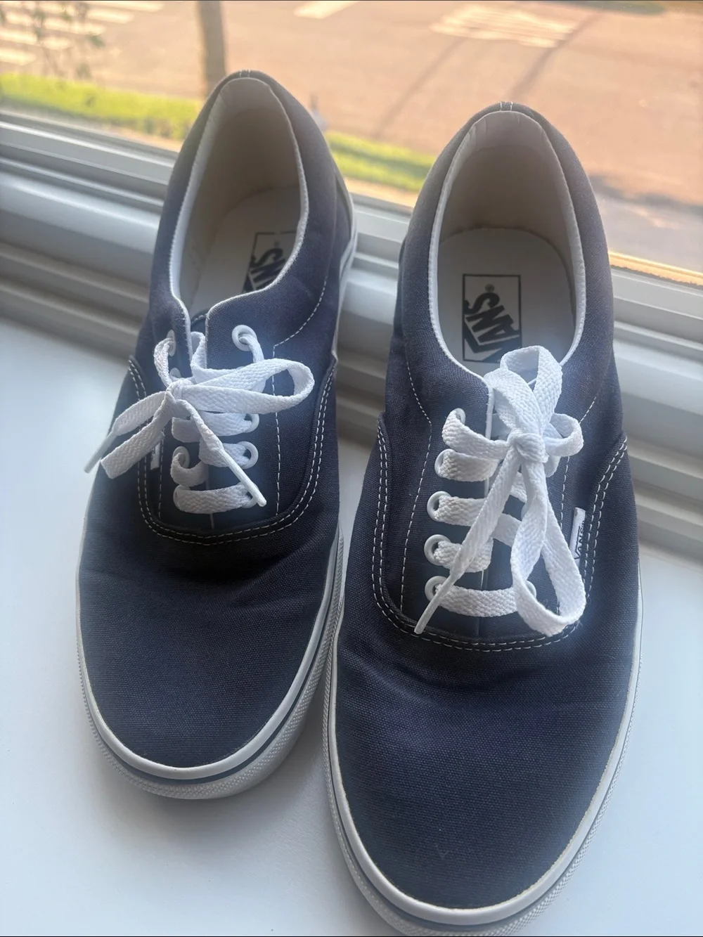 Vans Men's navy sneakers size 10